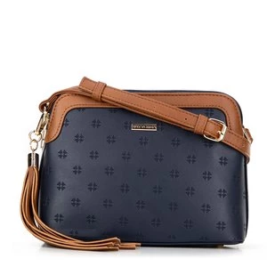 Damska torebka crossbody z chwostem granatowa Wittchen