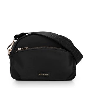 Damska torebka crossbody z nylonu czarna Wittchen