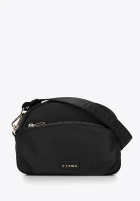 Damska torebka crossbody z nylonu czarna Wittchen