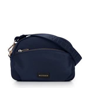 Damska torebka crossbody z nylonu granatowa Wittchen