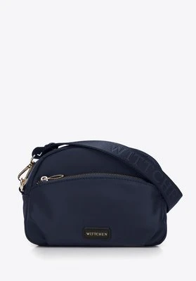 Damska torebka crossbody z nylonu granatowa Wittchen