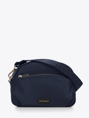 Damska torebka crossbody z nylonu granatowa Wittchen