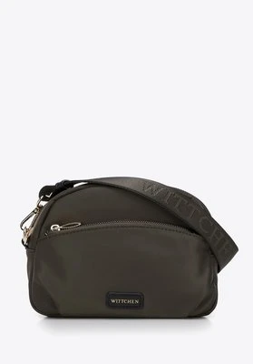 Damska torebka crossbody z nylonu zielona Wittchen