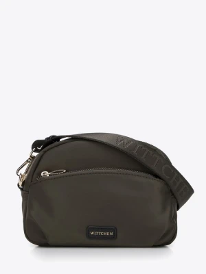 Damska torebka crossbody z nylonu zielona Wittchen