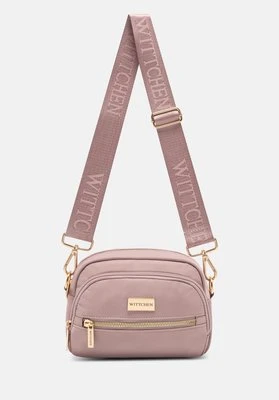 Damska torebka dwukomorowa z nylonu różowa Wittchen
