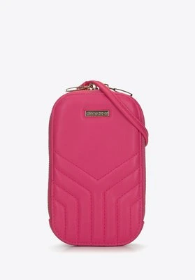 Damska torebka mini pikowana różowa Wittchen