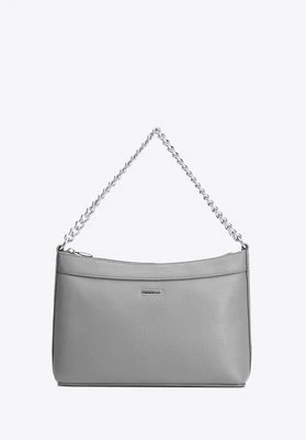 Damska torebka na ramię z ekoskóry szaro - srebrna Wittchen
