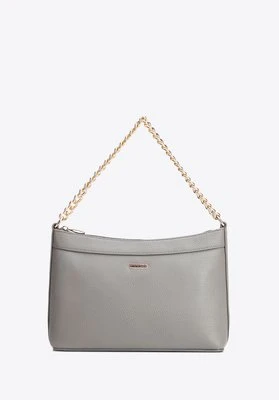 Damska torebka na ramię z ekoskóry szaro - złota Wittchen