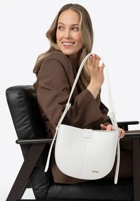 Damska torebka na ramię z imitacji skóry biała Wittchen