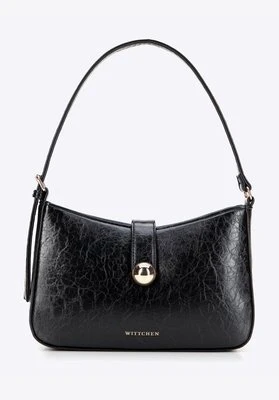 Damska torebka na ramię z imitacji skóry czarna Wittchen