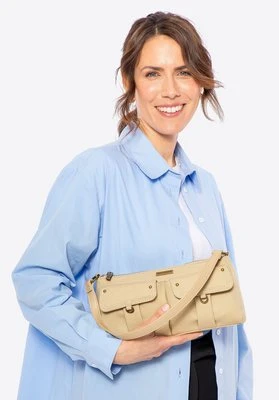 Damska torebka na ramię z kieszeniami beżowa Wittchen