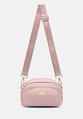 Damska torebka na ramię z nylonu różowa Wittchen