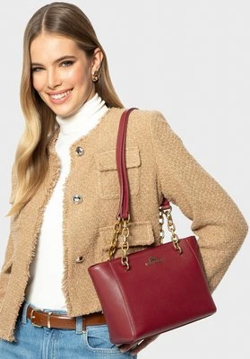 Damska torebka na ramię ze skóry czerwona Wittchen