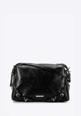 Damska torebka na ramię ze skóry ekologicznej czarna Wittchen