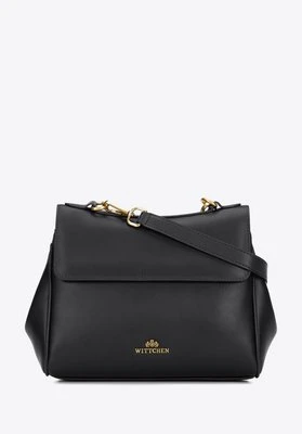 Damska torebka na ramię ze skóry naturalnej czarna Wittchen