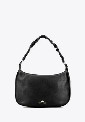 Damska torebka na ramię ze skóry naturalnej czarna Wittchen