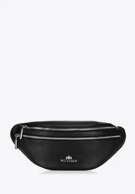 Damska torebka nerka ze skóry czarno - srebrna Wittchen