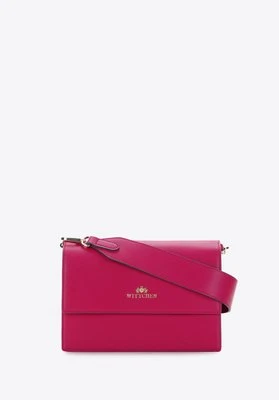 Damska torebka skórzana dwukomorowa klasyczna różowa Wittchen