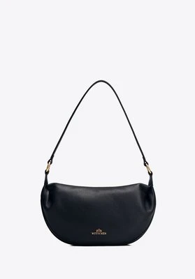 Damska torebka typu bagietka ze skóry naturalnej czarna Wittchen