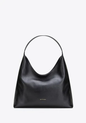 Damska torebka typu hobo ze skóry naturalnej czarna Wittchen