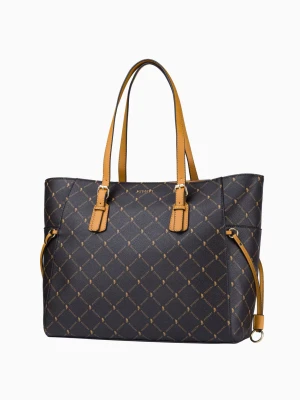Damska torebka typu shopper z regulowanym uchwytem logowana Puccini