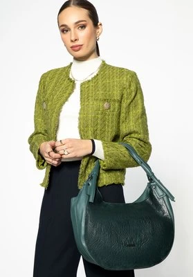 Damska torebka worek z ekoskóry zielona Wittchen