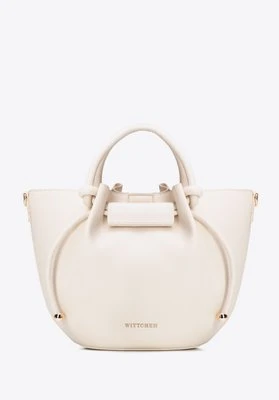 Damska torebka worek z imitacji skóry kremowa Wittchen