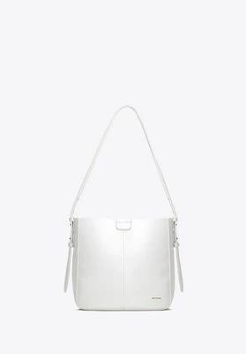 Damska torebka worek z imitacji skóry kremowa Wittchen