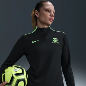 Damska treningowa koszulka piłkarska Nike Dri-FIT Australia Academy Pro - Czerń