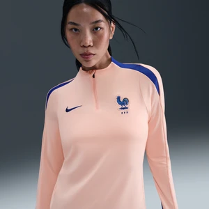 Damska treningowa koszulka piłkarska Nike Dri-FIT FFF Strike - Różowy