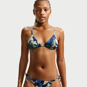 Damska trójkątna góra od bikini Nike Swim - Niebieski