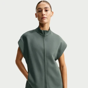 Damska tunika z zamkiem na całej długości Dri-FIT Nike 24.7 ImpossiblySoft - Zieleń