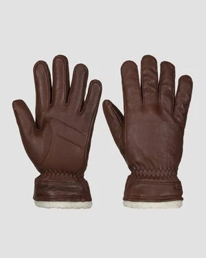Rękawiczki damskie Hestra Buvika Deerskin brązowe