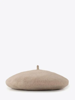Damski beret wełniany beżowy Wittchen