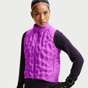 Damski bezrękawnik do biegania Nike AeroLoft Therma-FIT ADV Repel - Fiolet