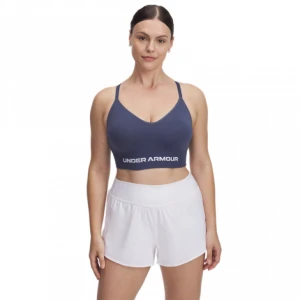 Damski biustonosz treningowy Under Armour Vanish Seamless Low Bra - granatowy