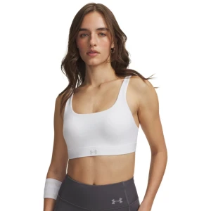 Damski biustonosz treningowy z wysokim wsparciem Under Armour UA Effortless High - biały