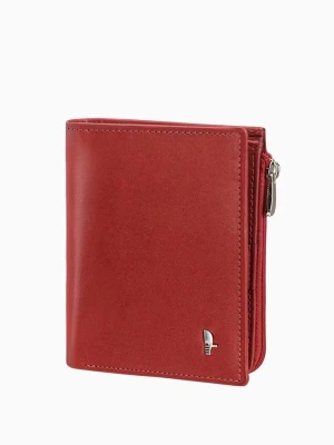 Damski czerwony portfel z zabezpieczeniem RFID Puccini