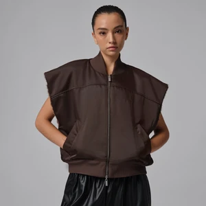 Damski dwustronny bezrękawnik Jordan Flight - Brązowy