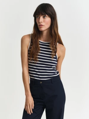 Damski granatowy tank top w paski GANT