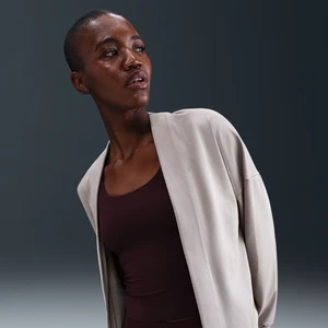 Damski kardigan oversize Dri-FIT Nike Zenvy - Szary