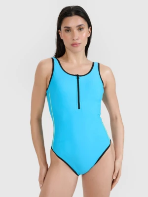 Damski kostium kąpielowy jednoczęściowy 4F 4FWSS25USWSF084 - niebieski