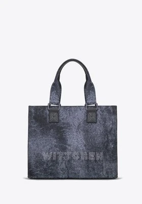 Damski kuferek z cyrkoniami ciemny szary Wittchen