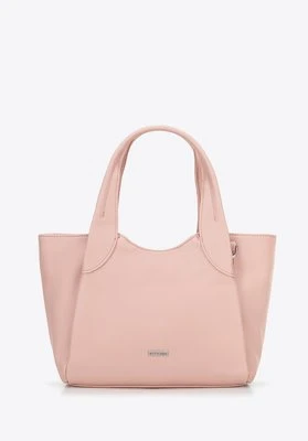 Damski kuferek z ekoskóry mały różowy Wittchen