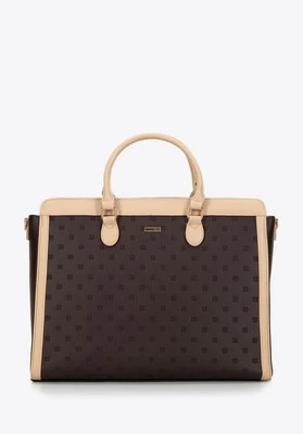 Damski kuferek z etui na laptopa 15,6'' brązowy Wittchen