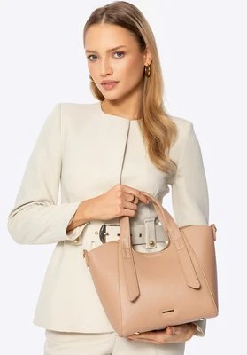 Damski kuferek z wyjmowaną saszetką beżowy Wittchen