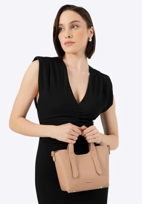 Damski kuferek z wyjmowaną saszetką mini beżowy Wittchen