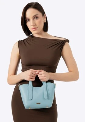 Damski kuferek z wyjmowaną saszetką mini niebieski Wittchen