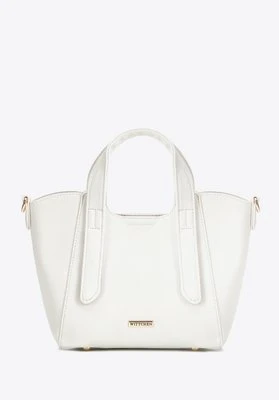 Damski kuferek z wyjmowaną saszetką mini złamana biel Wittchen