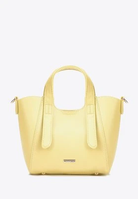 Damski kuferek z wyjmowaną saszetką mini żółty Wittchen
